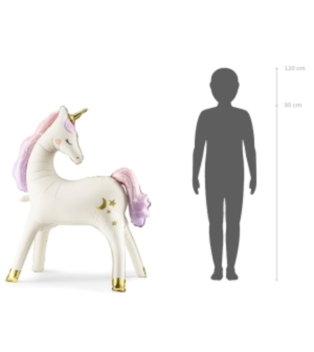 Стоящ фолиев балон Еднорог