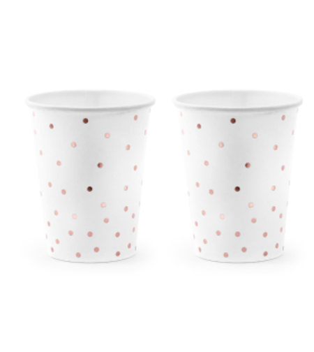 Картонени чашки, Rose Gold Dots