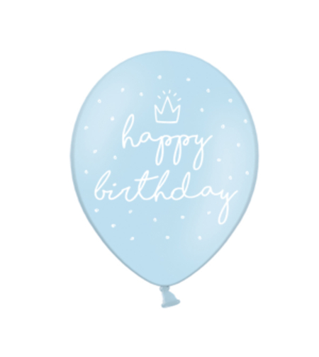 Латексови балони,Happy birthday - bluе