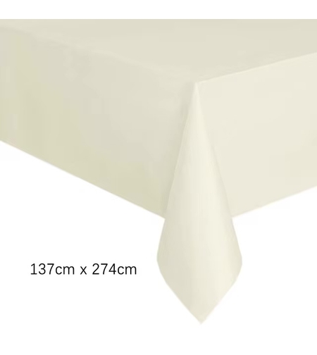 Бяла покривка за маса