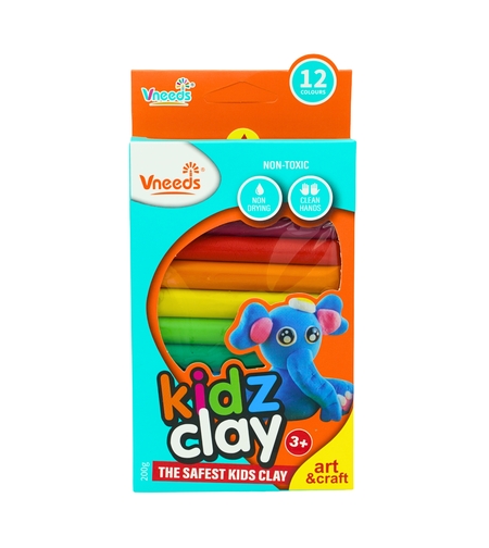 Пластилин Vneeds 12 цвята