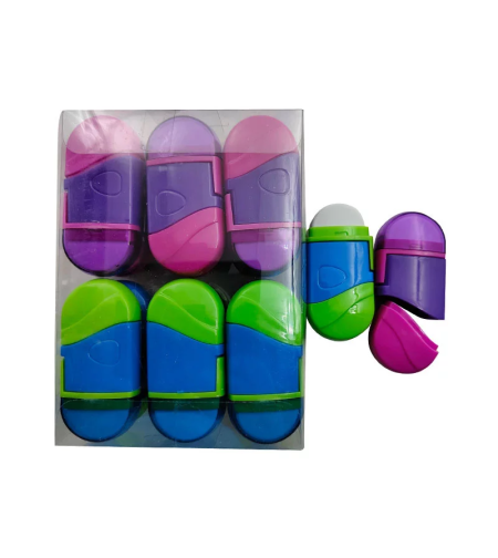 Острилка с гума и контейнер две капачки