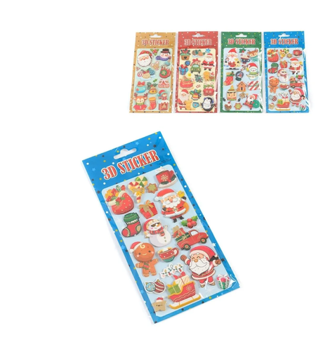 Коледни 3Д стикери