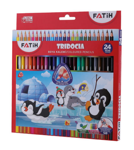 Цветни моливи Fatih Tridocia 24 цвята