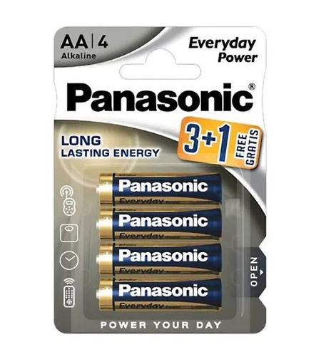 Алкални батерии Panasonic - 4 бр АА