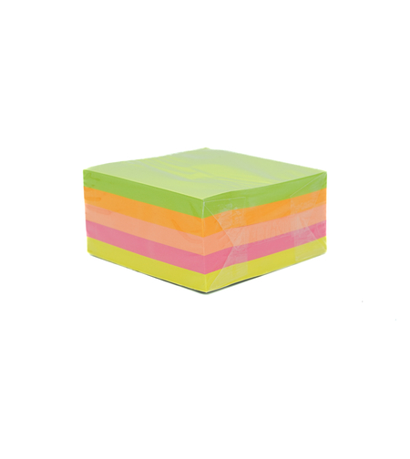 Кубче самозалепващо неон - 76х76 мм., 400 л., 5 цв.
