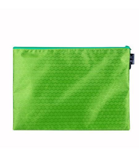 Текстилна папка с цип B4, Зелена