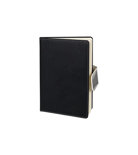 Бележник еко кожа с магнитно закопчаване Черен