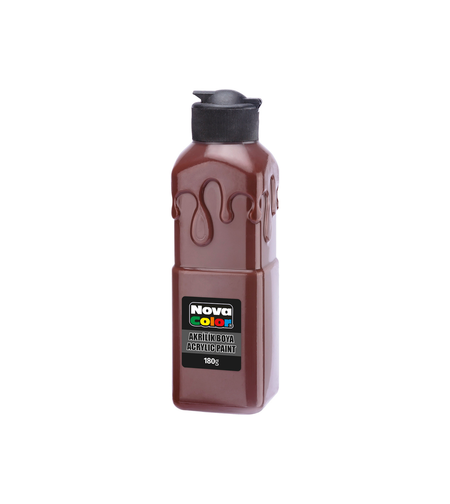 Акрилна боя 180гр. кафява Nova Color