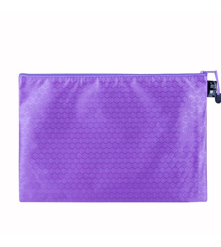 Текстилна папка с цип B4, Лилава