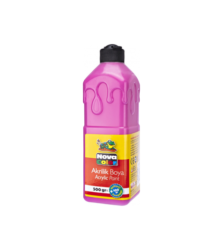 Акрилна боя 600гр. розова Nova Color