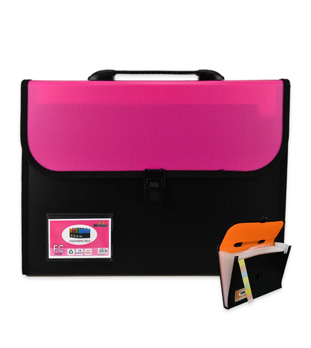 Папка с кант 12 джоба неон Розова