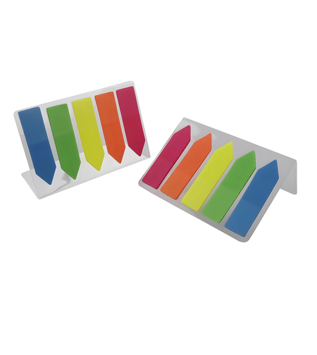 Самозалепващи индекси PVC стрелнка Неон