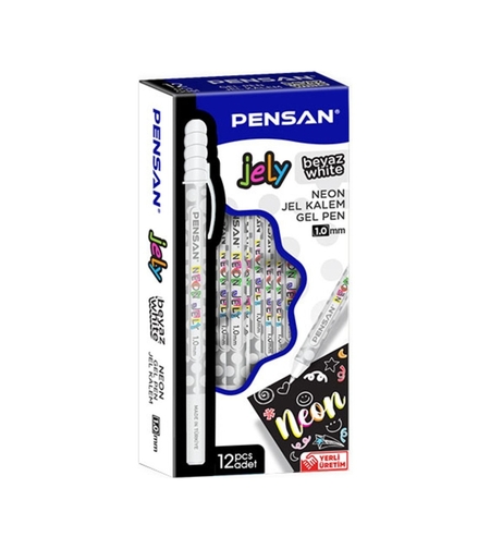 Химикалка Pensan Neon Jely 1.00 мм Бял