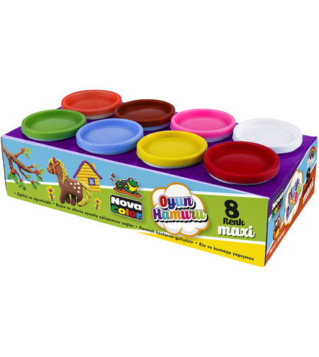Пластилин 8 цвята 1040 гр. Nova Color
