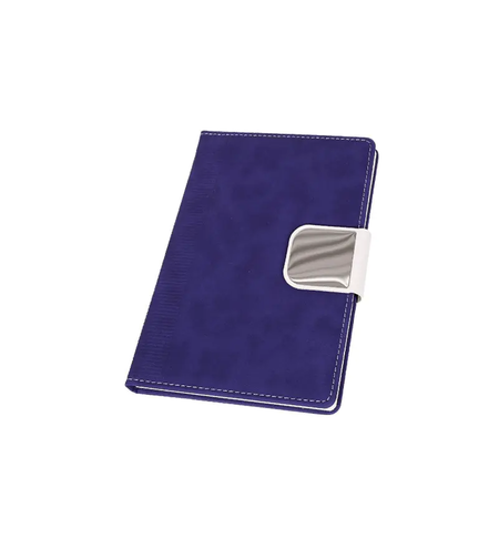Бележник еко кожа с магнитно закопчаване Тъмно лилав