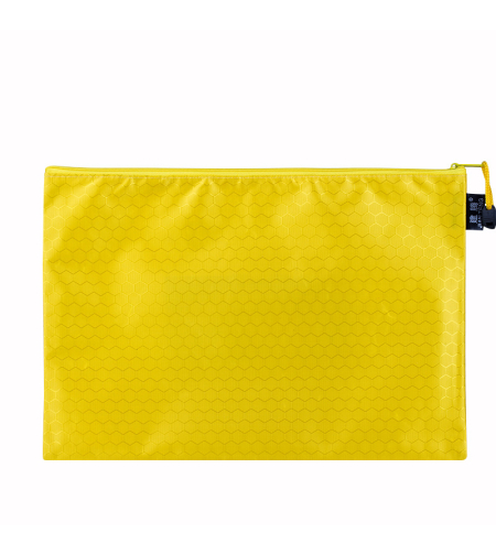 Текстилна папка с цип B4, Жълта