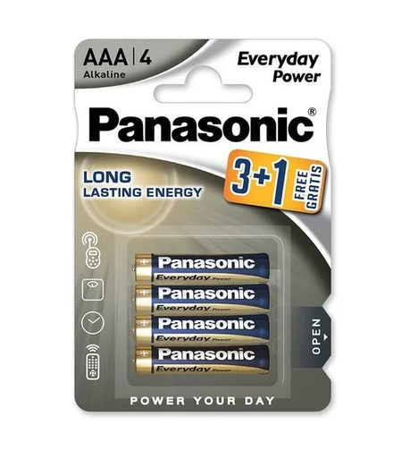 Алкални батерии Panasonic - 4 бр ААА