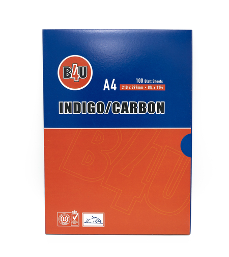 Индиго А4, синьо