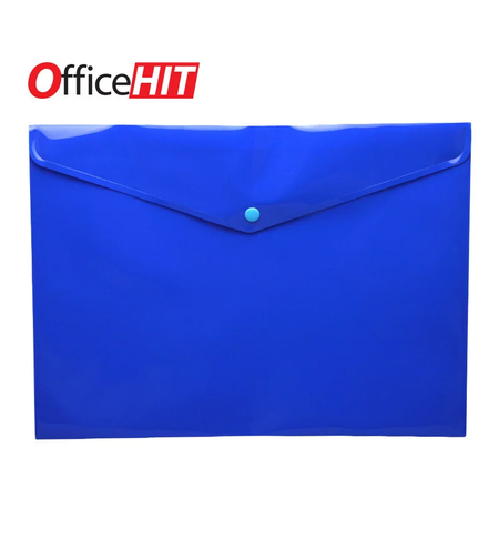 Папка с копче А4+ 36х26 Синя