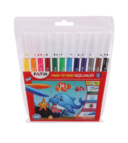 Флумастери Fatih 12 цвята