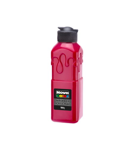 Акрилна боя 180гр. Огнено червена Nova Color