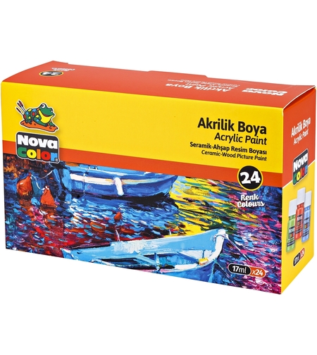 Акрилни бои Nova Color 24 цвята 17мл.