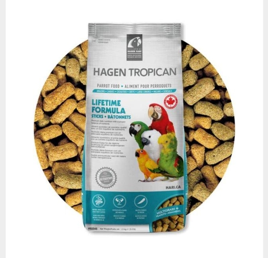 HARI Tropican Lifetime Стикове за Папагали – 1.5 кг