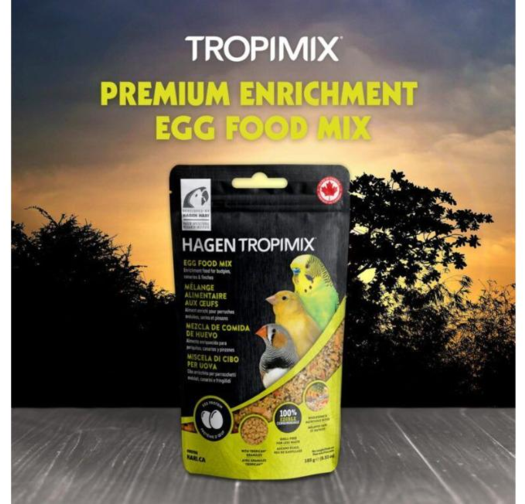 HARI Tropimix Обогатена Яйчна Храна за Вълнисти Папагали, Канарчета и Финки – 185 г