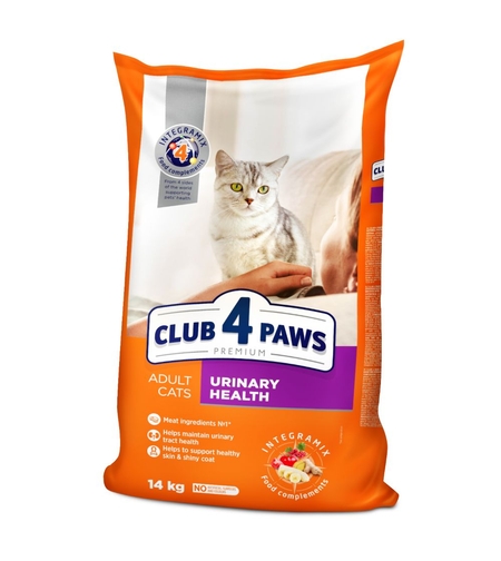 CLUB 4 PAWS ADULT URINARY Пълноценна, премиум храна за котки