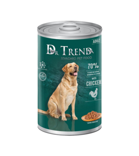DR. TREND DOG CHUNKS IN GRAVY ПИЛЕ – КОНСЕРВА ЗА КУЧЕТА
