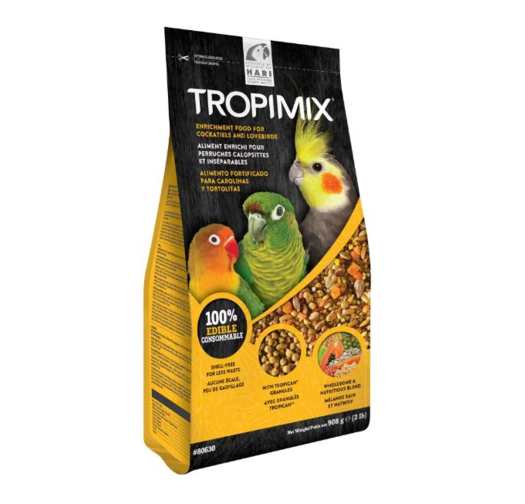 HARI Tropimix Обогатена Храна за Корели и Неразделки – 908 г