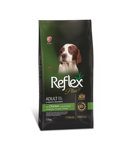 Reflex Plus Adult Dog Medium & Large с пиле