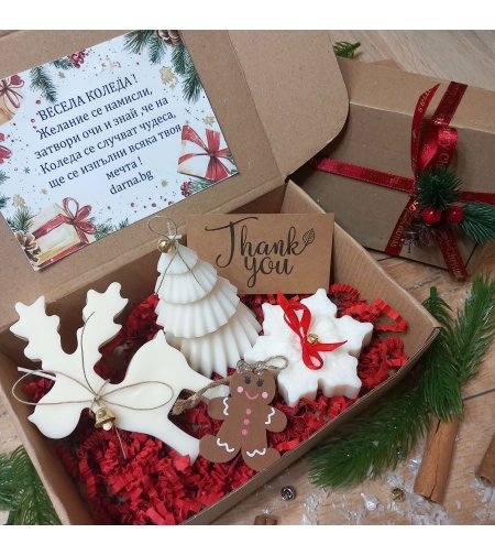 Подаръчна кутия „Коледно настроение” вариант 6