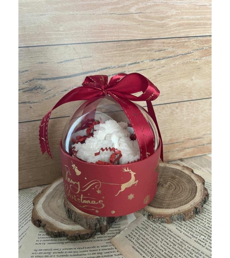 Коледна кутия снежинки 3бр -  вариант 1