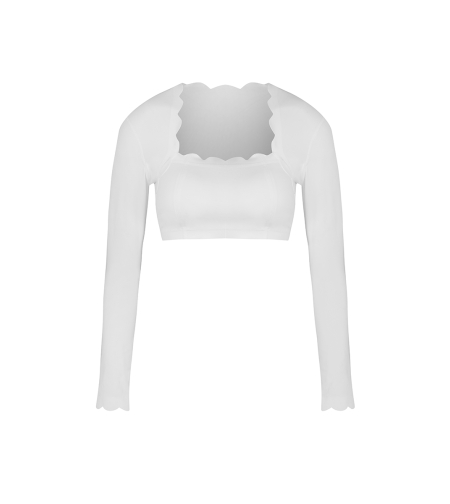 Топ с дълги ръкави IVORY WHITE