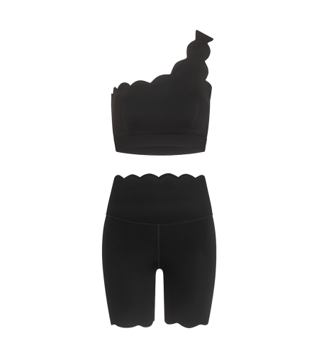 Сет с къс клин WAVES BLACK