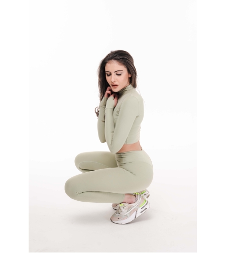 Сет за фитнес от три части Mint Green
