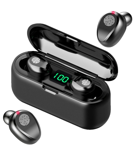 Безжични слушалки bluetooth f9 powerbank