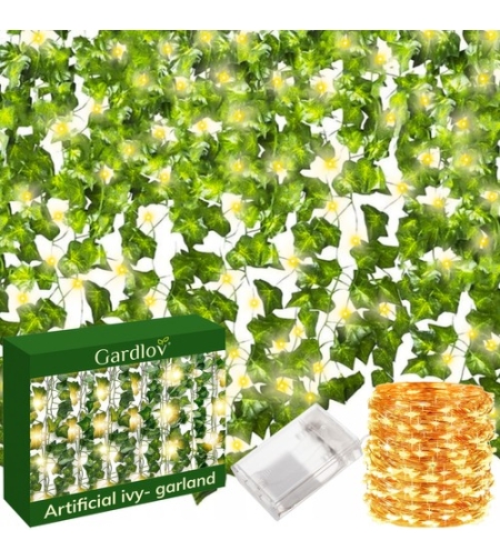 Изкуствен бръшлян + LED Gardlov 24538
