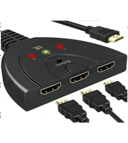 3IN1 HDMI СПЛИТЕР 50CM (250)