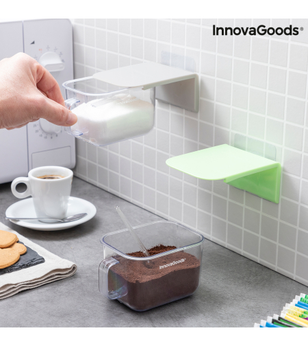 Подвижни Залепващи се Кухненски Контейнери Handstore InnovaGoods Опаковка от 2 единици