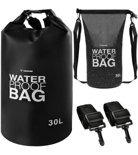 Водоустойчива чанта 30L черна 23568