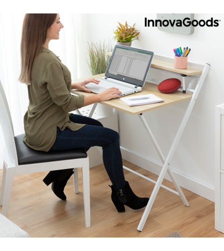 Сгъваемо бюро с рафт Tablezy InnovaGoods