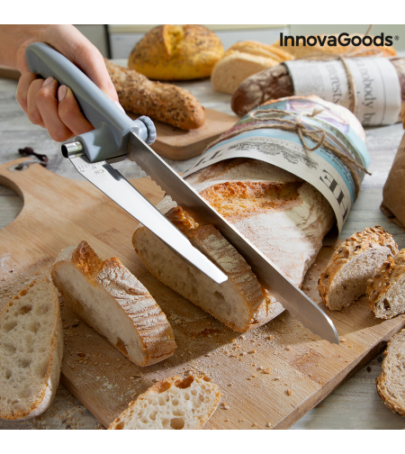 Нож за хляб с регулируем водач за рязане Kutway InnovaGoods