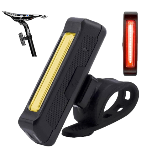 Задна лампа за велосипед USB LED cob lamp 100lm