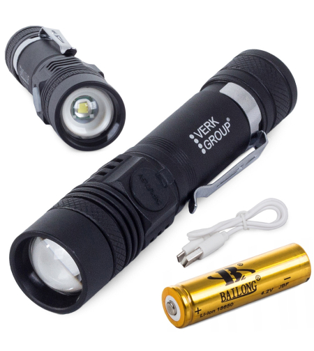 Bailong тактически led cree zoom фенер XM-L T6