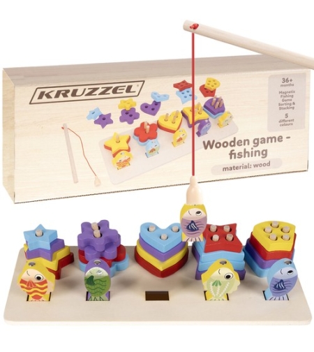 Дървен сортер - риболовен Kruzzel 22565