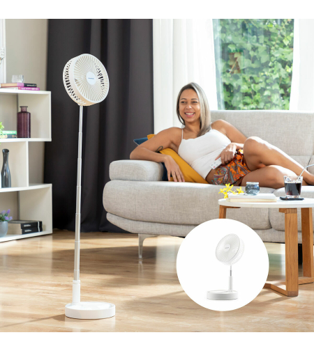 Сгъваем Акумулаторен Вентилатор 3 в 1 Fandle InnovaGoods Ø7,7'' 7200 mAh
