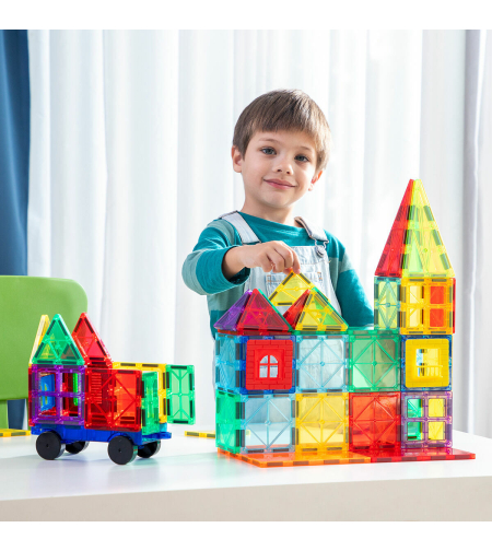 Магнитни строителни Блокчета 3D Magoks InnovaGoods 57 Части